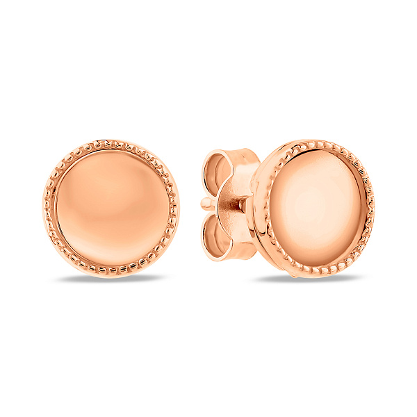 Золотые серьги-пусеты (арт. 1091004) – изображение 1