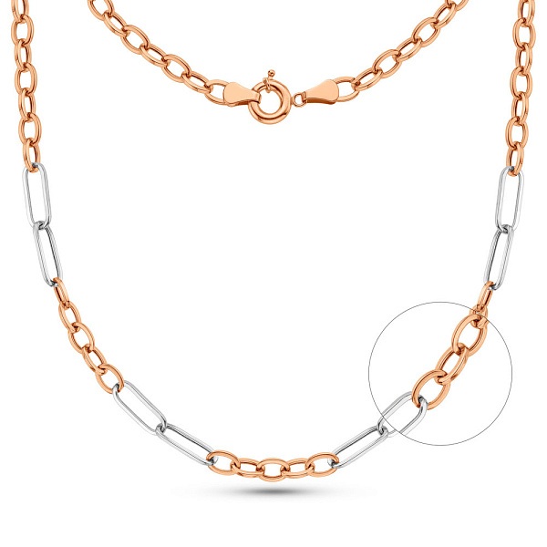 Кольє з червоного і білого золота (арт. 352467кб) – зображення 1