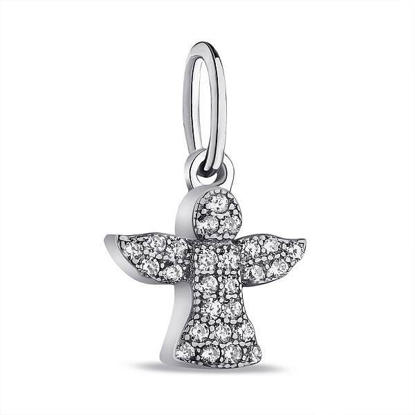 Серебряный кулон Ангел с фианитами (арт. 7503/П2Ф/1005) – изображение 1