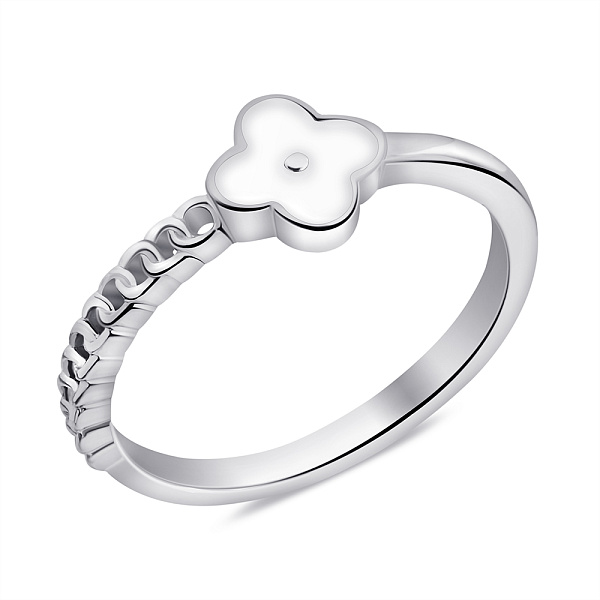 Серебряное кольцо с эмалью (арт. 7501/6915еб) – изображение 1