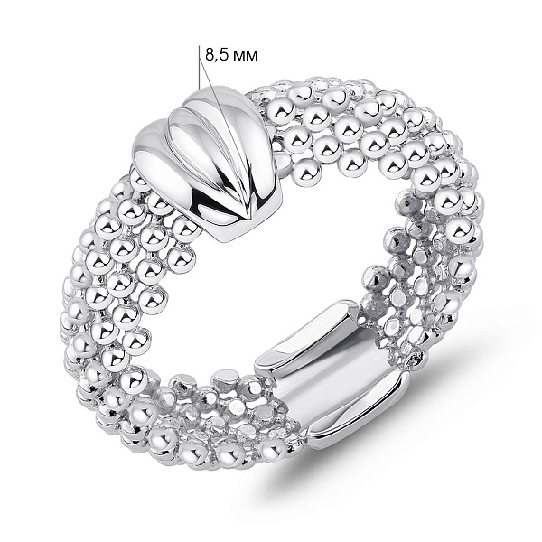 Кольцо из серебра без камней (арт. 7501/2184324) – изображение 2