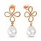 Золотые серьги с жемчугом (арт. 102540прлб) – изображение 1