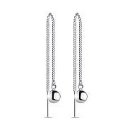 Фото Срібні сережки-протяжки Trendy Style з кульками (арт. 7502/4359)