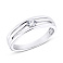 Серебряное кольцо с фианитом (арт. 7501/3798) – изображение 1