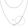 Тонкое серебряное колье Trendy Style без камней (арт. 7507/1396) – изображение 2