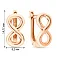 Золоті сережки «Нескінченність»  (арт. 107642) – зображення 2