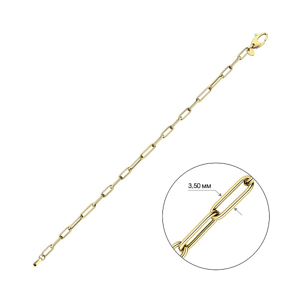 Браслет "Звенья" из желтого золота (арт. 325438ж) – изображение 2