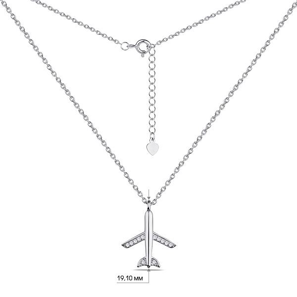 Серебряное колье "Мрия" с фианитами (арт. 7507/1480) – изображение 3