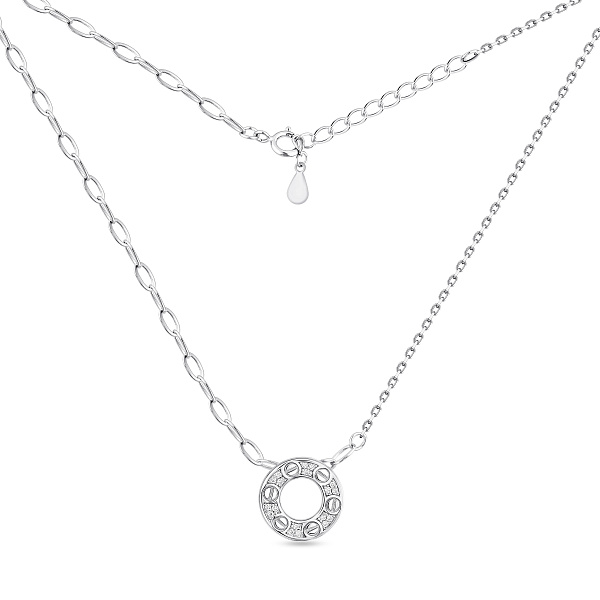 Серебряное колье с фианитами (арт. 7507/2388) – изображение 2