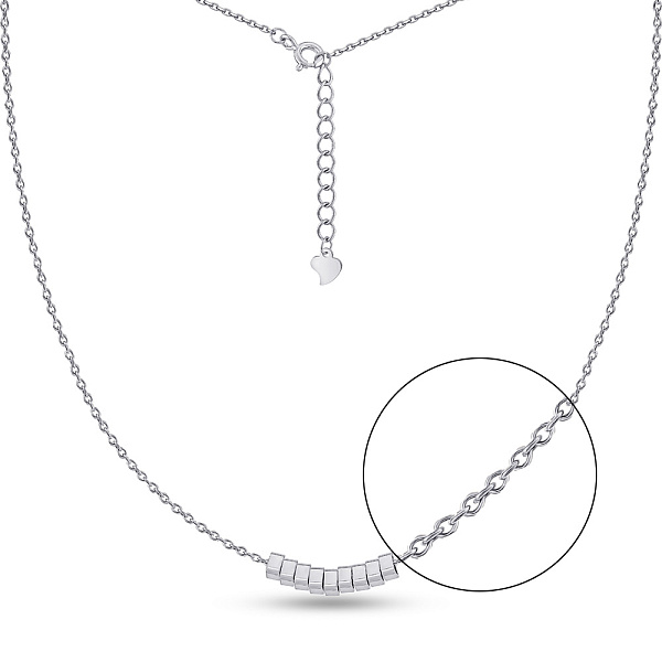 Серебряное колье без камней (арт. 7507/2215) – изображение 1