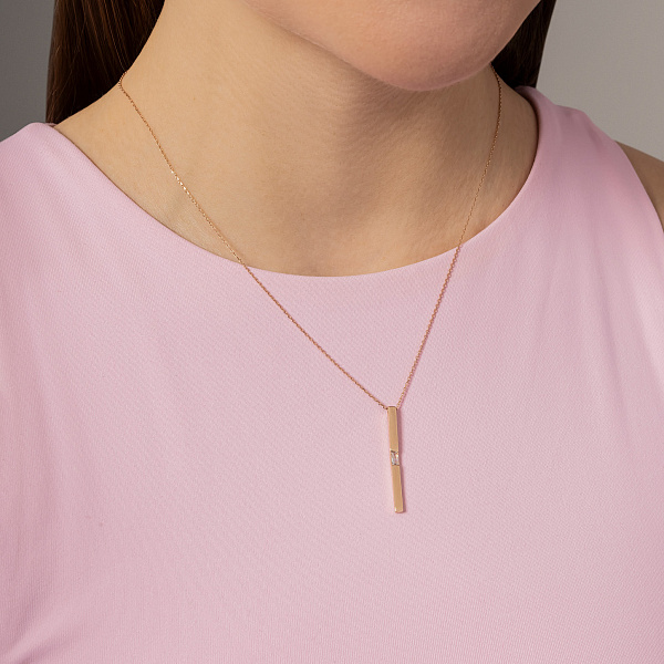 Кольє з червоного золота (арт. 351288) – зображення 3