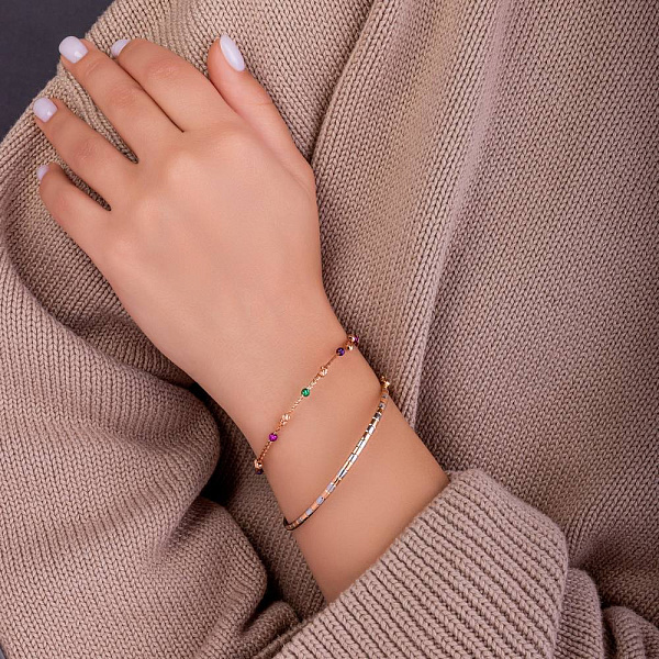 Золотой женский браслет Orbit (арт. 323758рфз) – изображение 3