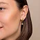 Золотые серьги-подвески Francelli (арт. 1091319ж) – изображение 2