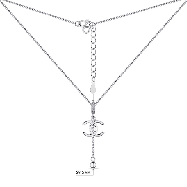 Колье из серебра с фианитами (арт. 7507/1904) – изображение 3