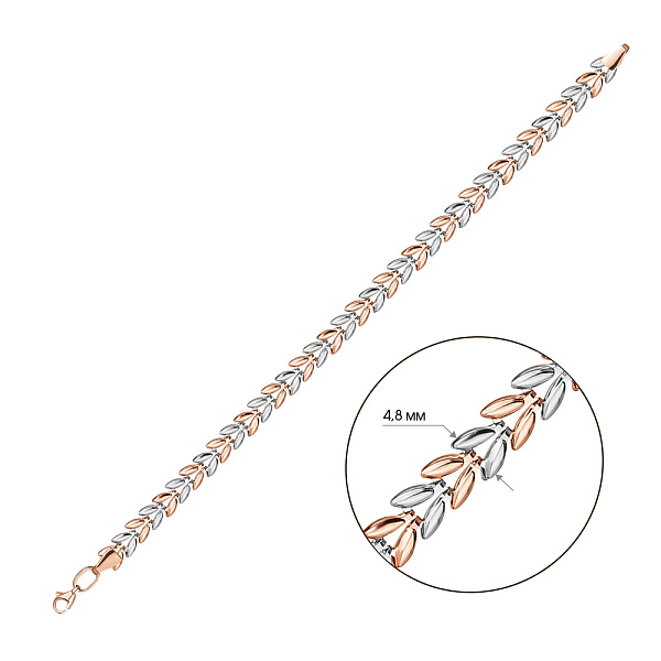 Золотий жіночий браслет на руку (арт. 322284кб) – зображення 2