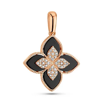 Золотий кулон з оніксом (арт. 424888/20о)