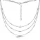 Серебряное многослойное колье (арт. 7507/2214) – изображение 2