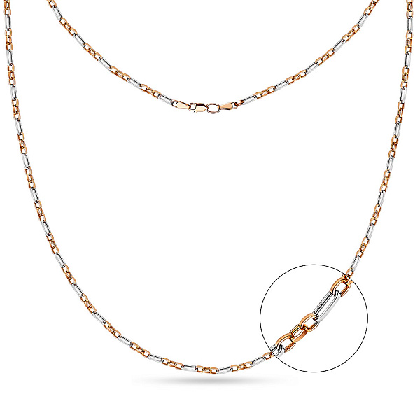 Колье из красного и белого золота (арт. 350250кб) – изображение 1