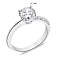 Серебряное кольцо с фианитами (арт. 7501/5939) – изображение 2