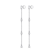 Фото Серьги из серебра с подвеской Trendy Style (арт. 7518/6880)