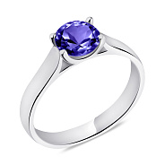 Фото Срібна каблучка з фіолетовим альпінітом (арт. 7501/6712аф)