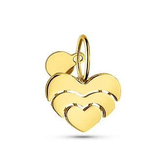 Золотая подвеска Francelli Сердечко (арт. 424946ж)