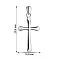 Серебряный крестик без камней (арт. 7503/4056) – изображение 2