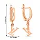 Серьги-подвески из красного золота (арт. 108697) – изображение 2