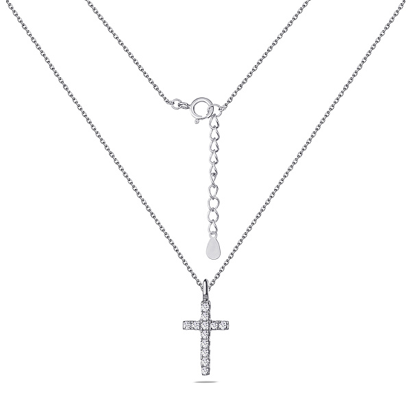 Серебряное колье с фианитами (арт. 7507/595) – изображение 2