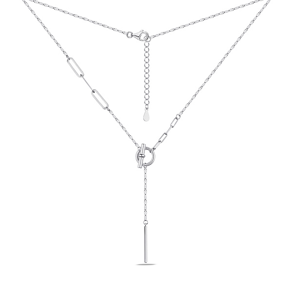 Срібне кольє з підвіскою Trendy Style (арт. 7507/1878) – зображення 2
