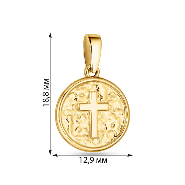 Подвес из желтого золота (арт. 440770ж) – изображение 2