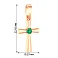 Золота підвіска-хрестик зі смарагдом (арт. П011025и) – зображення 2