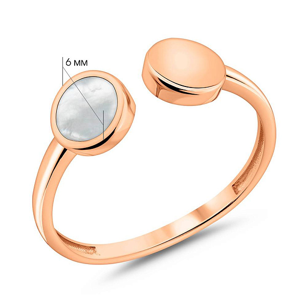 Золотое кольцо Лýна с эмалью (арт. 140934еп) – изображение 6