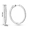 Серебряные серьги с дорожкой фианитов (арт. 7502/2809/35) – изображение 2