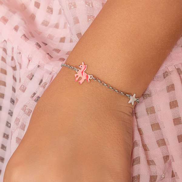 Детский серебряный браслет (арт. 7509/3611ебр) – изображение 2