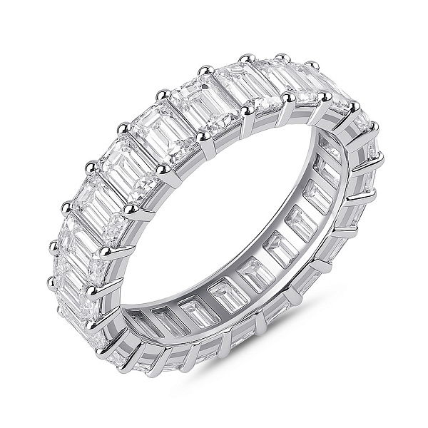 Серебряное кольцо с дорожкой из фианитов (арт. 7501/8220) – изображение 1
