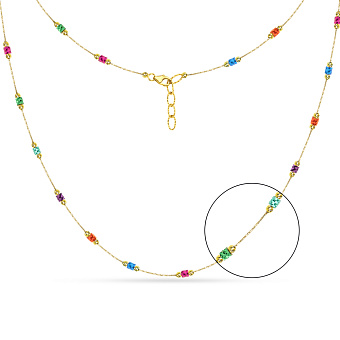 Фото Колье Francelli из желтого золота (арт. 352422жцв)