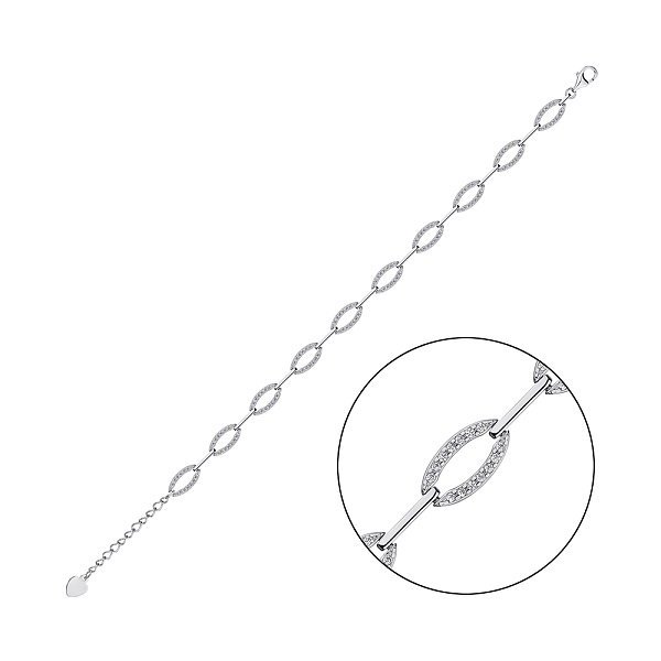 Серебряный браслет (арт. 7509/4302) – изображение 1