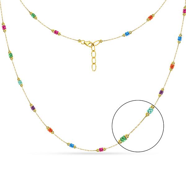 Колье Francelli из желтого золота (арт. 352422жцв) – изображение 1