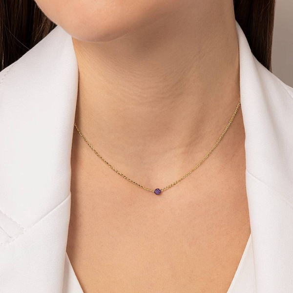 Кольє з жовтого золота Francelli (арт. 352917жф) – зображення 3