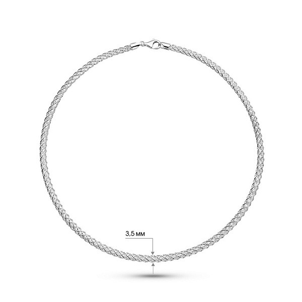 Колье из белого золота Francelli (арт. 352849б) – изображение 5