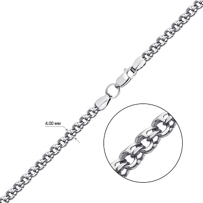 Цепь из серебра плетения Бисмарк (арт. 7908/5101/1)