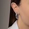 Серебряные серьги-пусеты без камней (арт. 7518/7284) – изображение 2