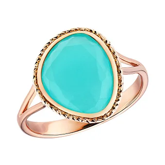 Золота каблучка з кварцом (арт. 154967Пкгм)