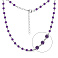 Серебряное колье с аметистами (арт. 7507/2126249А) – изображение 1