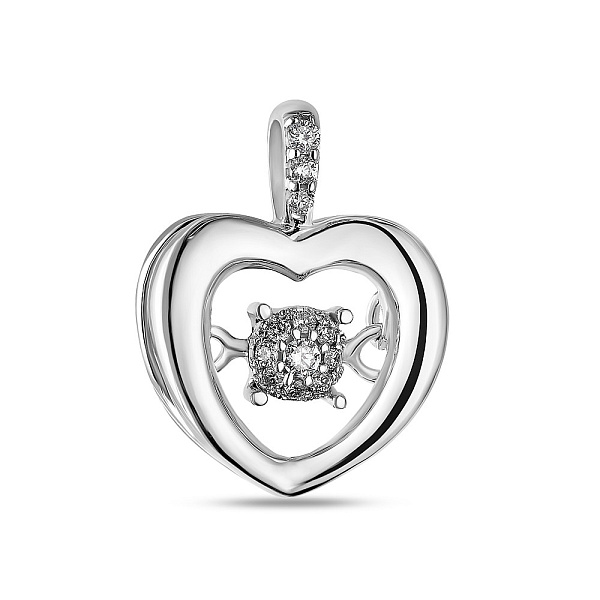 Підвіска з золота з танцюючим діамантом (арт. П341205005б) – зображення 1