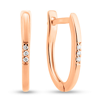 Фото Золоті сережки з фіанітами (арт. С-АНГ3-11)