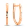 Золоті сережки з фіанітами (арт. С-АНГ3-11) – зображення 1