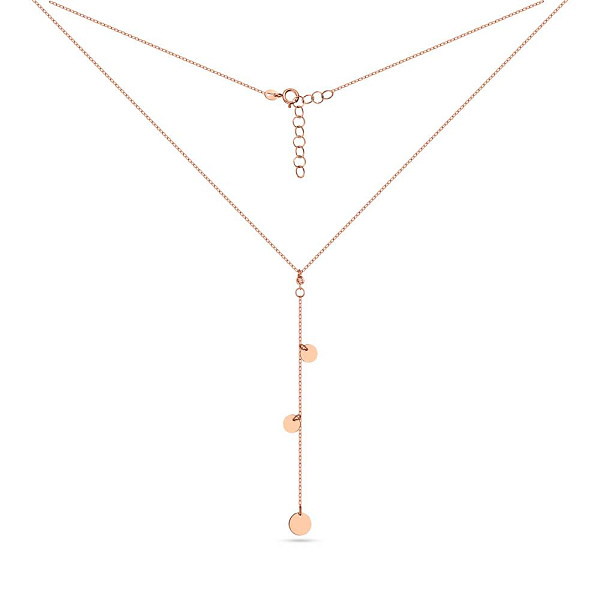 Золотое колье-галстук "Монеты" (арт. 352204) – изображение 2