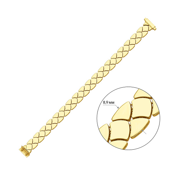 Золотий браслет Francelli без каменів (арт. 326827ж) – зображення 2